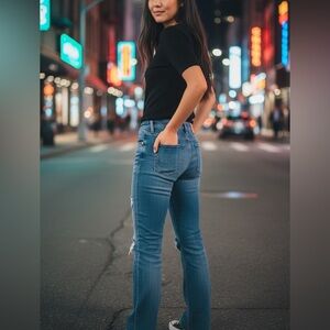 Citizens Of Humanity Women's Distressed Blue Jeans - Size 26